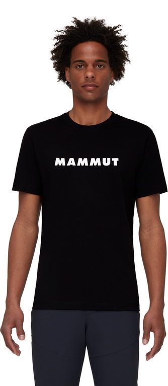 Mammut Koszulka turystyczna Core Logo (z recyklingowanego poliestru i organicznej bawełny) czarna męska